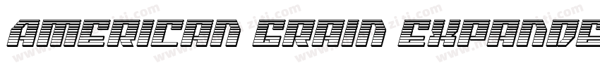 American Grain Expanded Italic字体转换